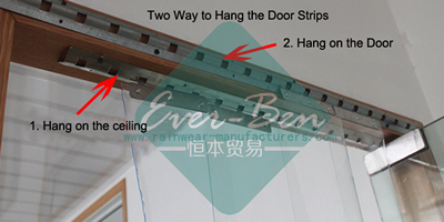 strip door mounting hardware-strip curtain mounting hardware